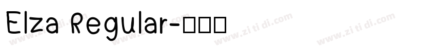 Elza Regular字体转换